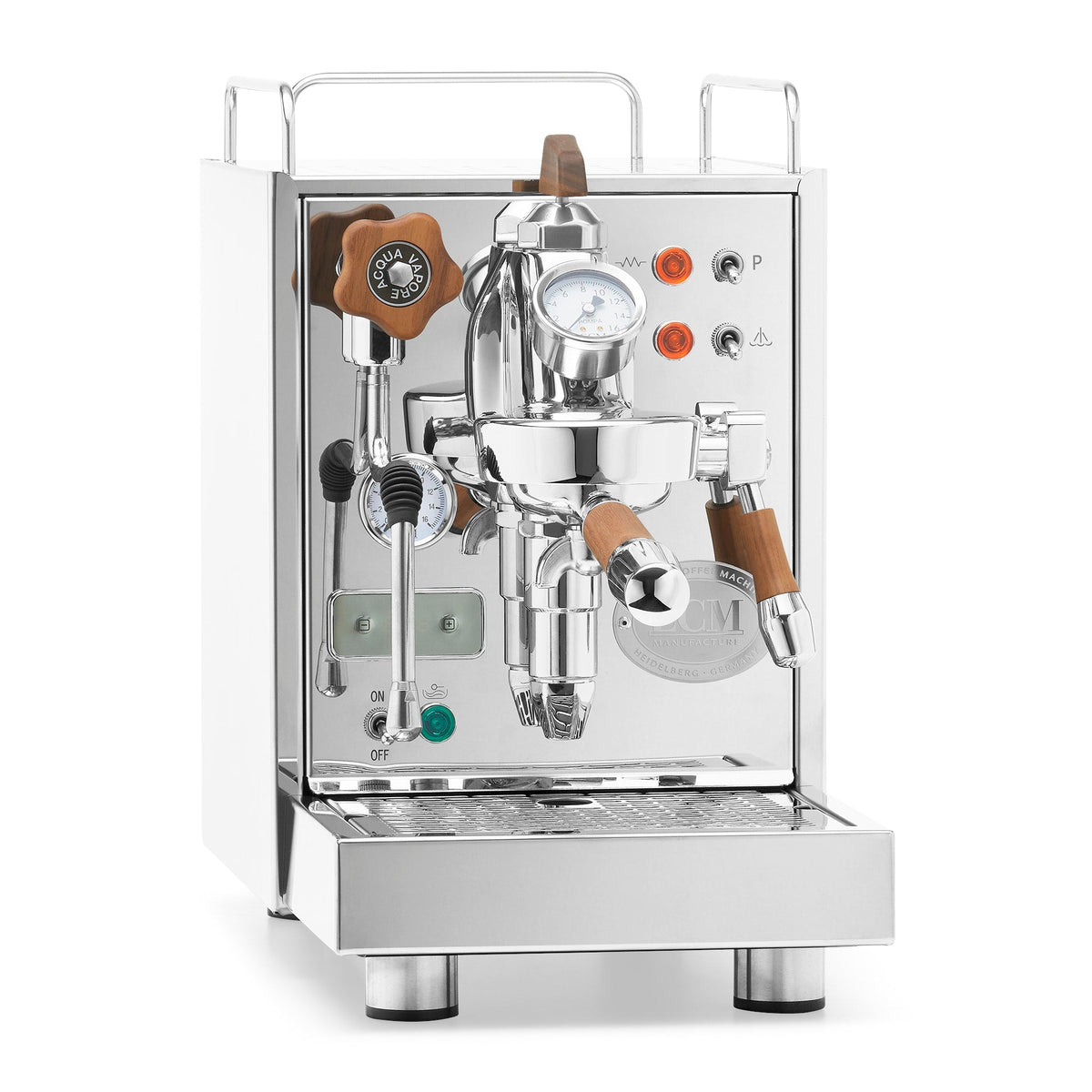 ECM Classika PID Espresso Machine – Stainless Steel / Flow Paddle / Walnut
