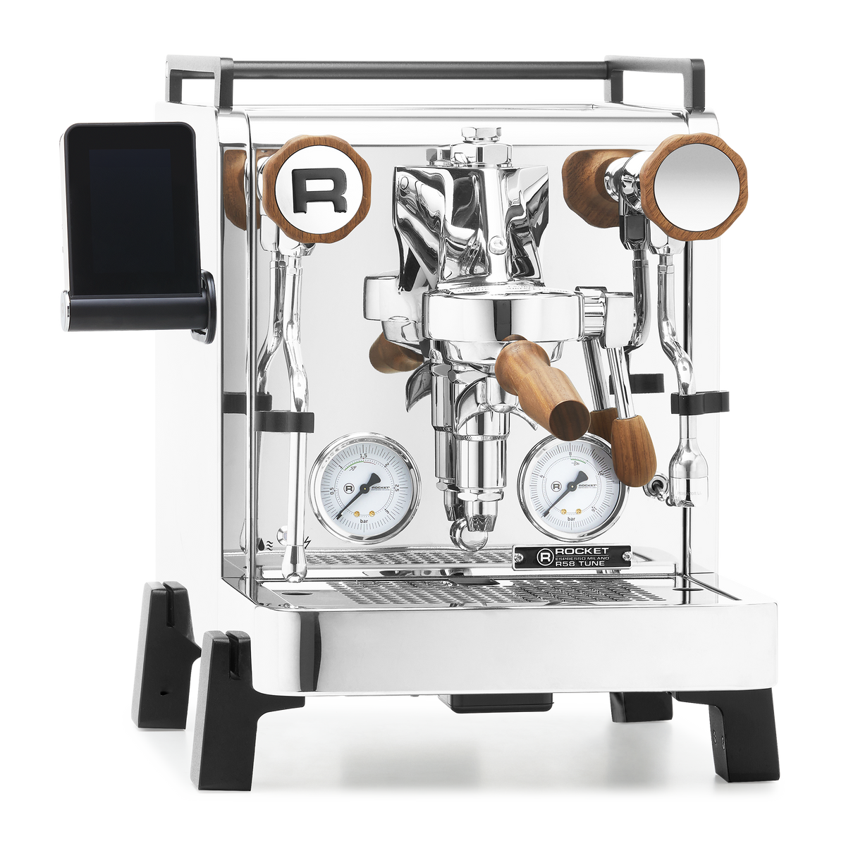 Rocket Espresso R58 TUNE Espresso Machine – Chrome / Walnut / No Flow Control
