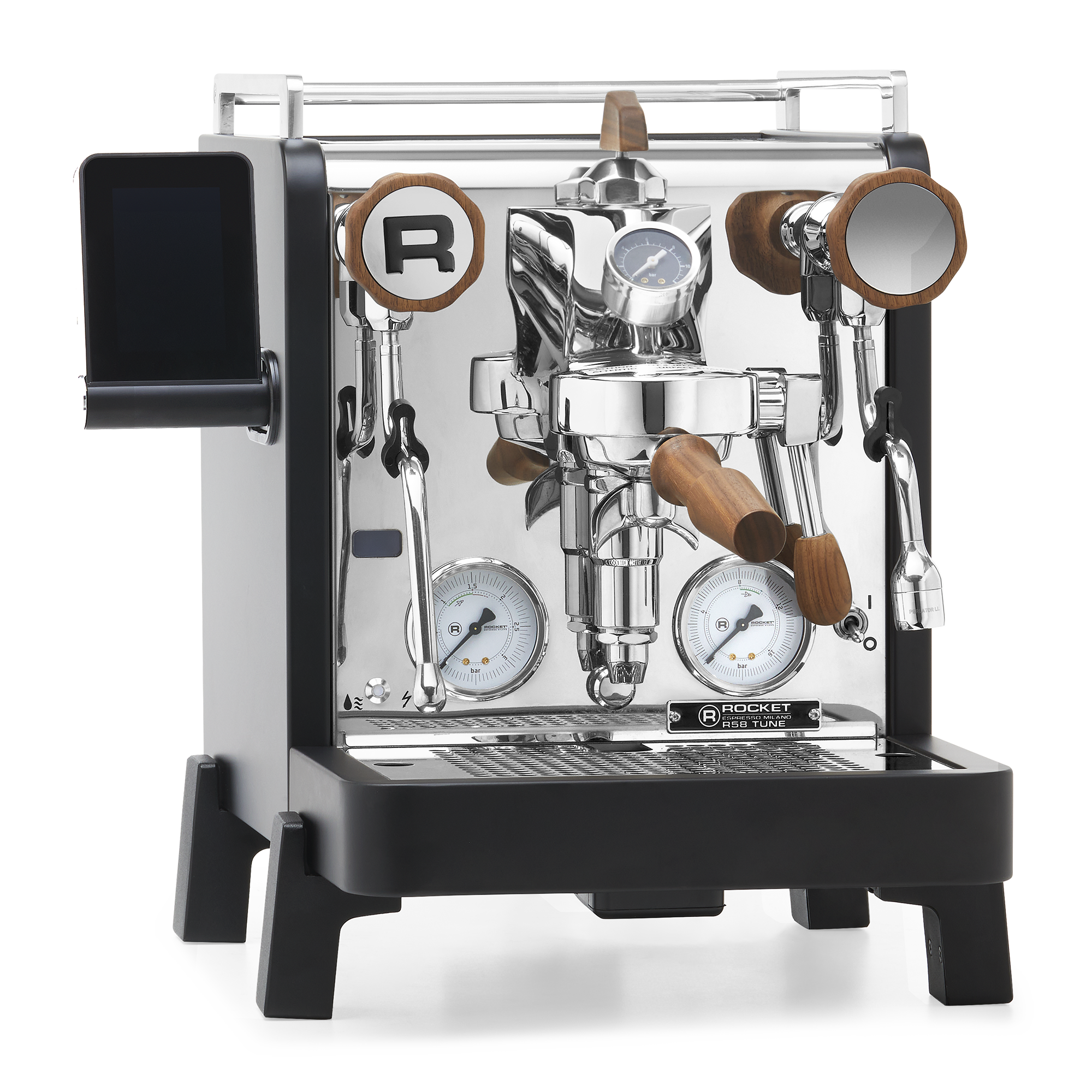 Rocket Espresso R58 TUNE Espresso Machine – Black / Walnut / Flow Paddle