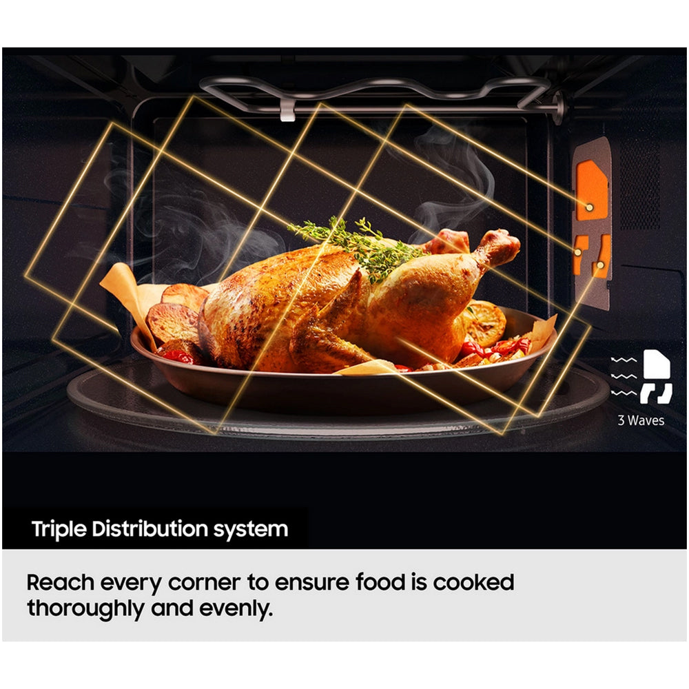 Samsung MS23K3515AK 23L Solo Microwave Oven with Triple Distribution System Black – image 9 of 10