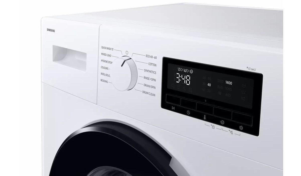 Samsung Series 4 WW90FG3M05AWEU 9kg 1400 Spin Front Load Washing Machine with Hygiene Steam White - A Rated – image 8 of 9