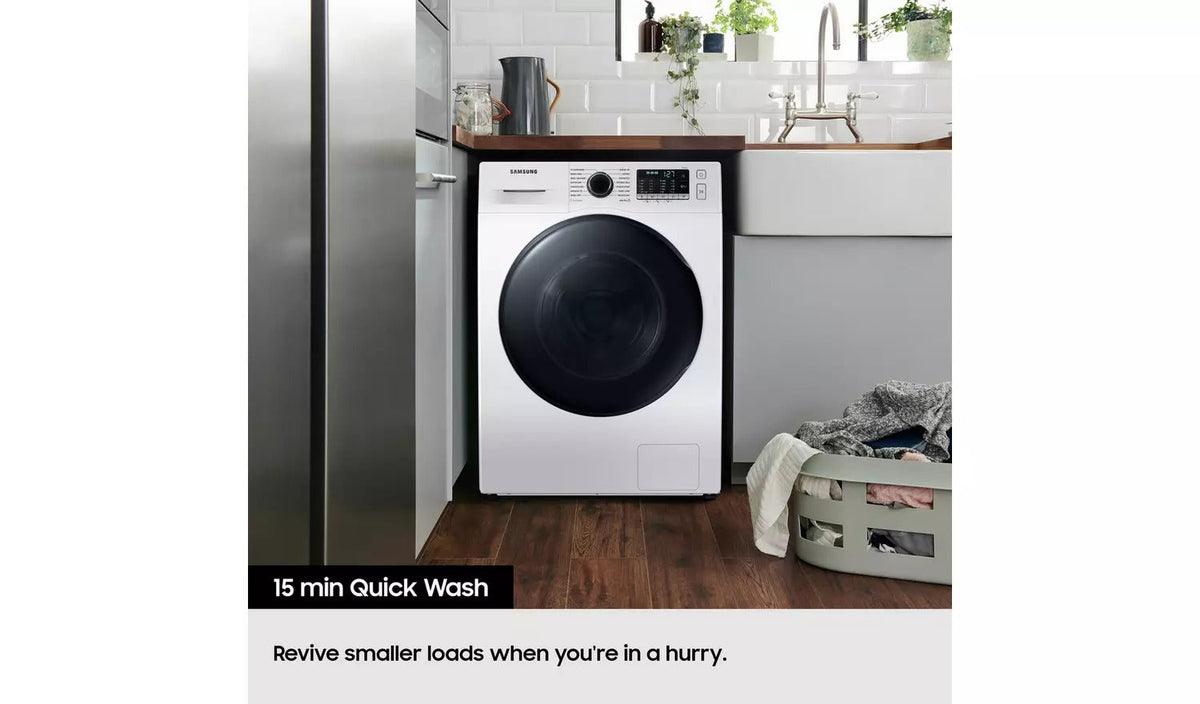 Samsung Series 4 WW90FG3M05AWEU 9kg 1400 Spin Front Load Washing Machine with Hygiene Steam White - A Rated – image 6 of 9