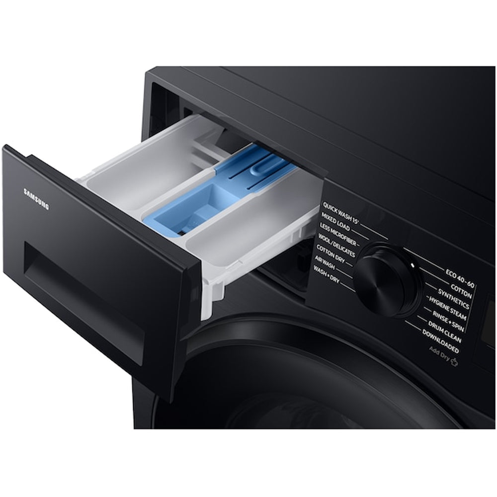 Samsung Series 5 WD11DG5B15BBEU Ecobubble AI Energy 11kg+6kg 1400 Spin Washer Dryer Black – image 7 of 10