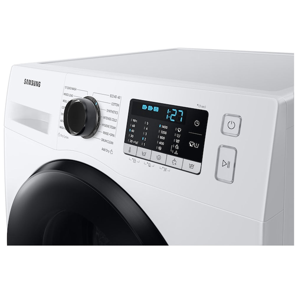 Samsung Series 5 WD80TA046BEEU Ecobubble AI Energy 8kg+5kg 1400 Spin Washer Dryer White – image 6 of 10