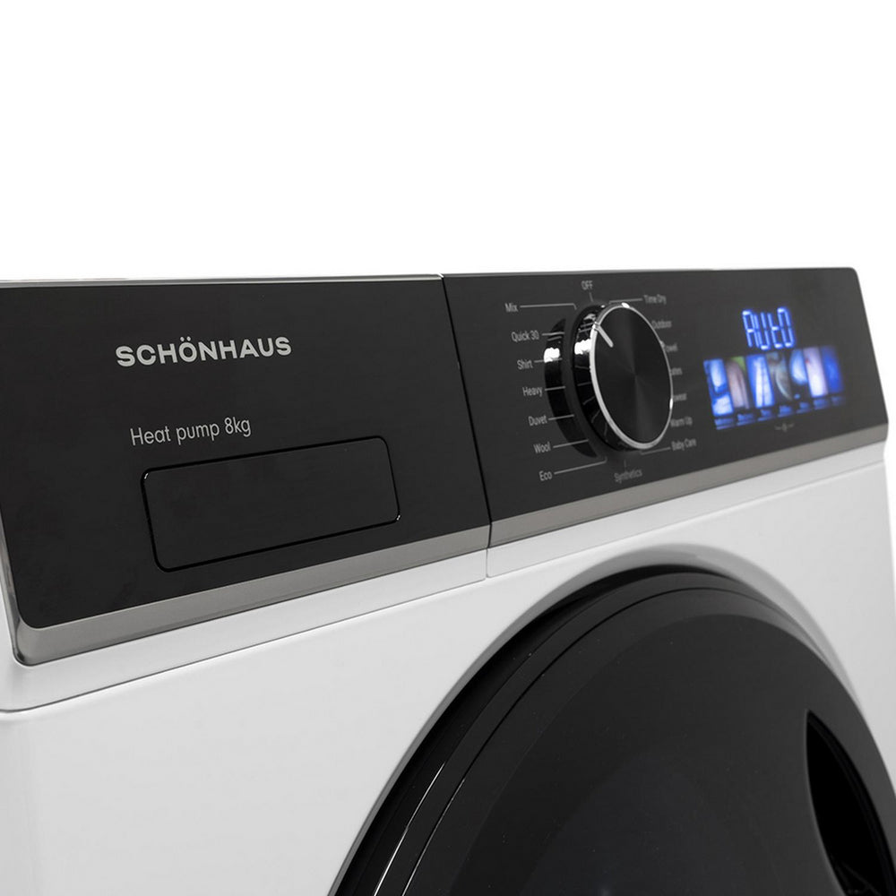 Schonhaus TDSHF018A3W 8kg Heat Pump Tumble Dryer White – image 7 of 10