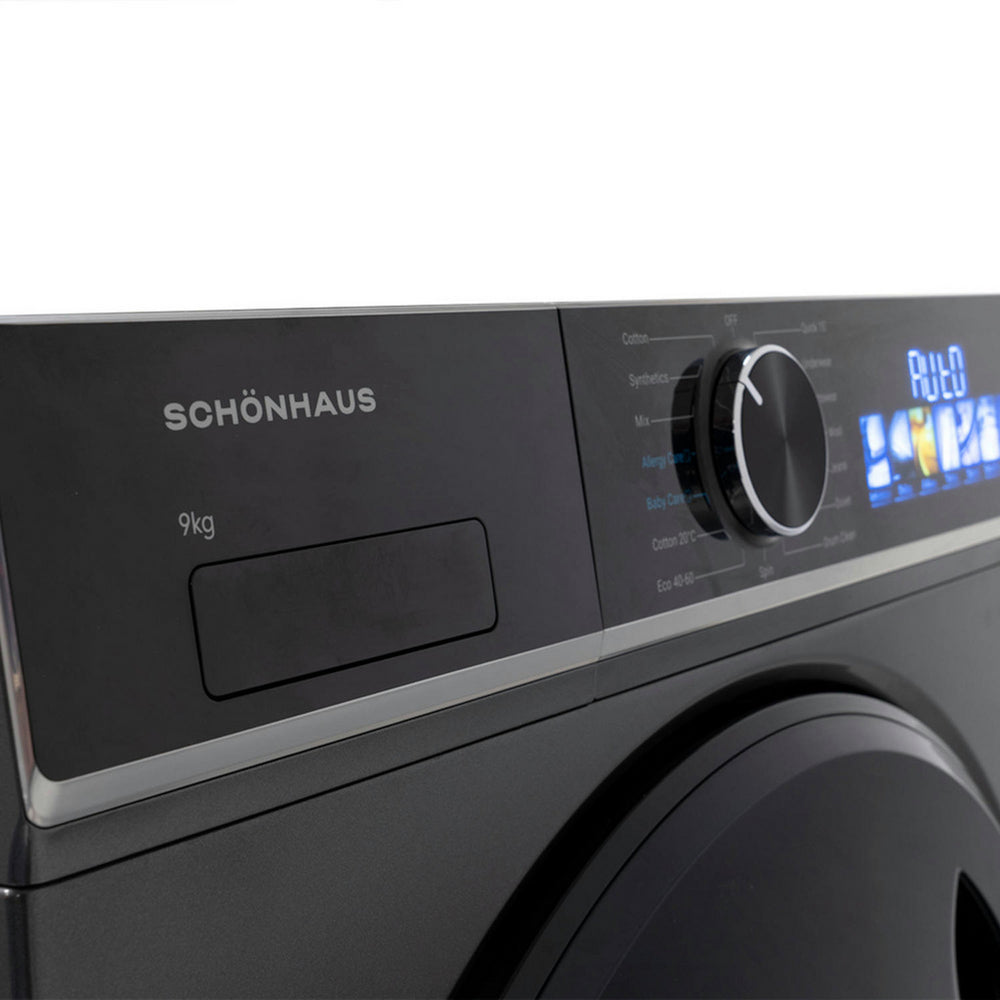 Schonhaus WMSF01914AG 9kg 1400 Spin Freestanding Washing Machine Graphite – image 4 of 7