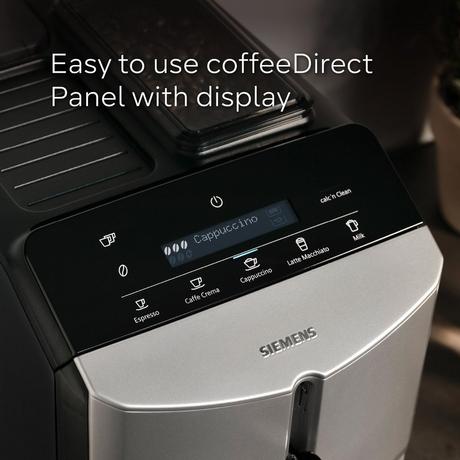 Siemens TF303G07 Bean to Cup Fully Automatic Freestanding Coffee Machine Inox Silver Metallic – image 4 of 12