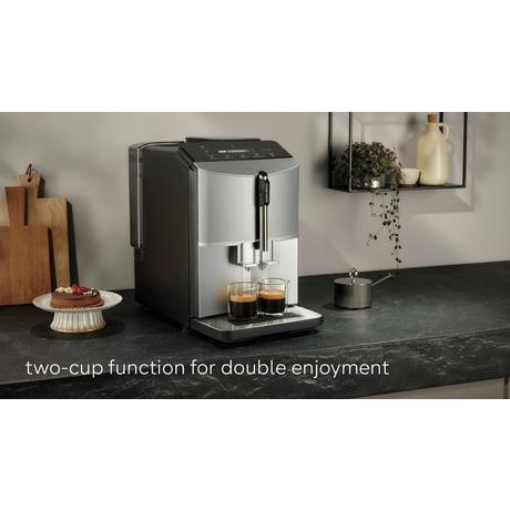 Siemens TF303G07 Bean to Cup Fully Automatic Freestanding Coffee Machine Inox Silver Metallic – image 9 of 12