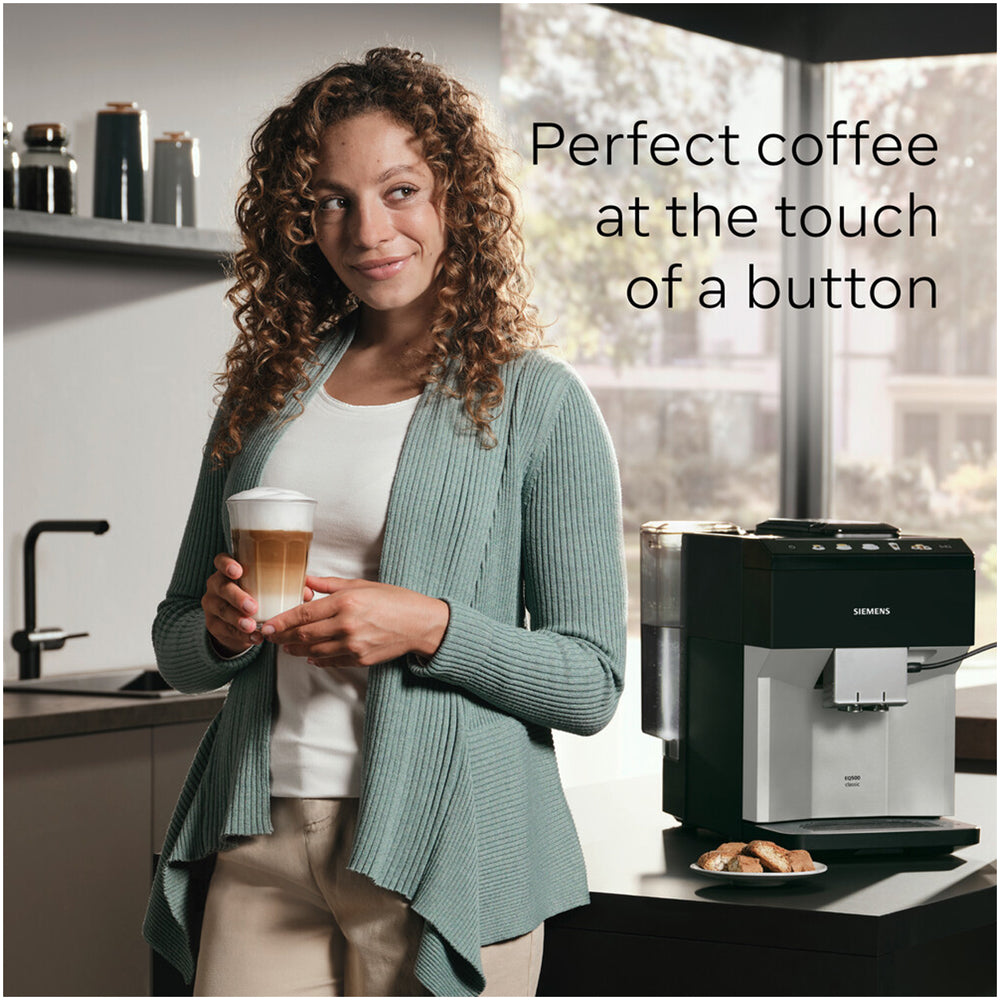Siemens TP515GB1 EQ500 Bean to cup coffee machine Black Silver – image 6 of 10