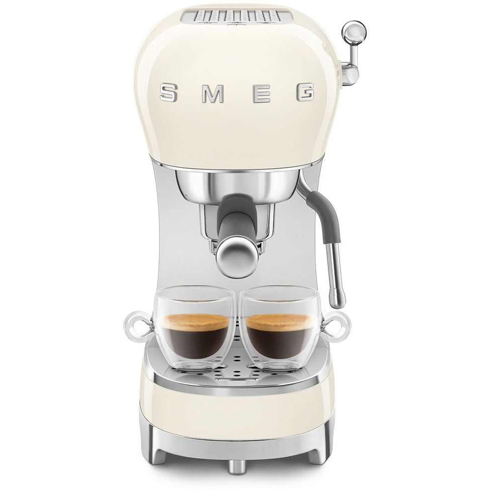 Smeg ECF02CRUK 50s Retro Style Espresso Coffee Machine with Steam Wand Cream – image 2 of 6