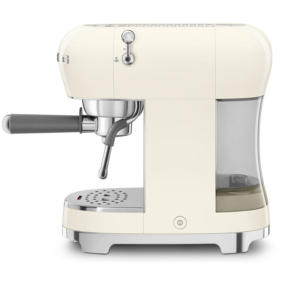 Smeg ECF02CRUK 50s Retro Style Espresso Coffee Machine with Steam Wand Cream – image 5 of 6