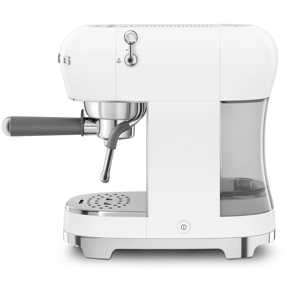 Smeg ECF02WHUK 50s Retro Style Espresso Coffee Machine with Steam Wand White – image 5 of 6