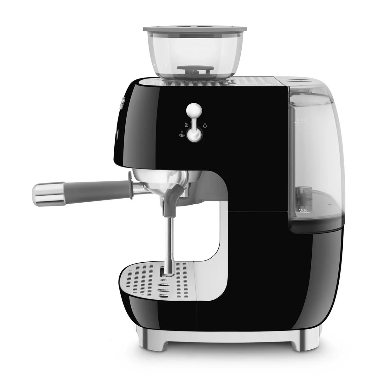 Smeg EGF03BLUK Retro Espresso Coffee Machine with Grinder in Black – image 4 of 9