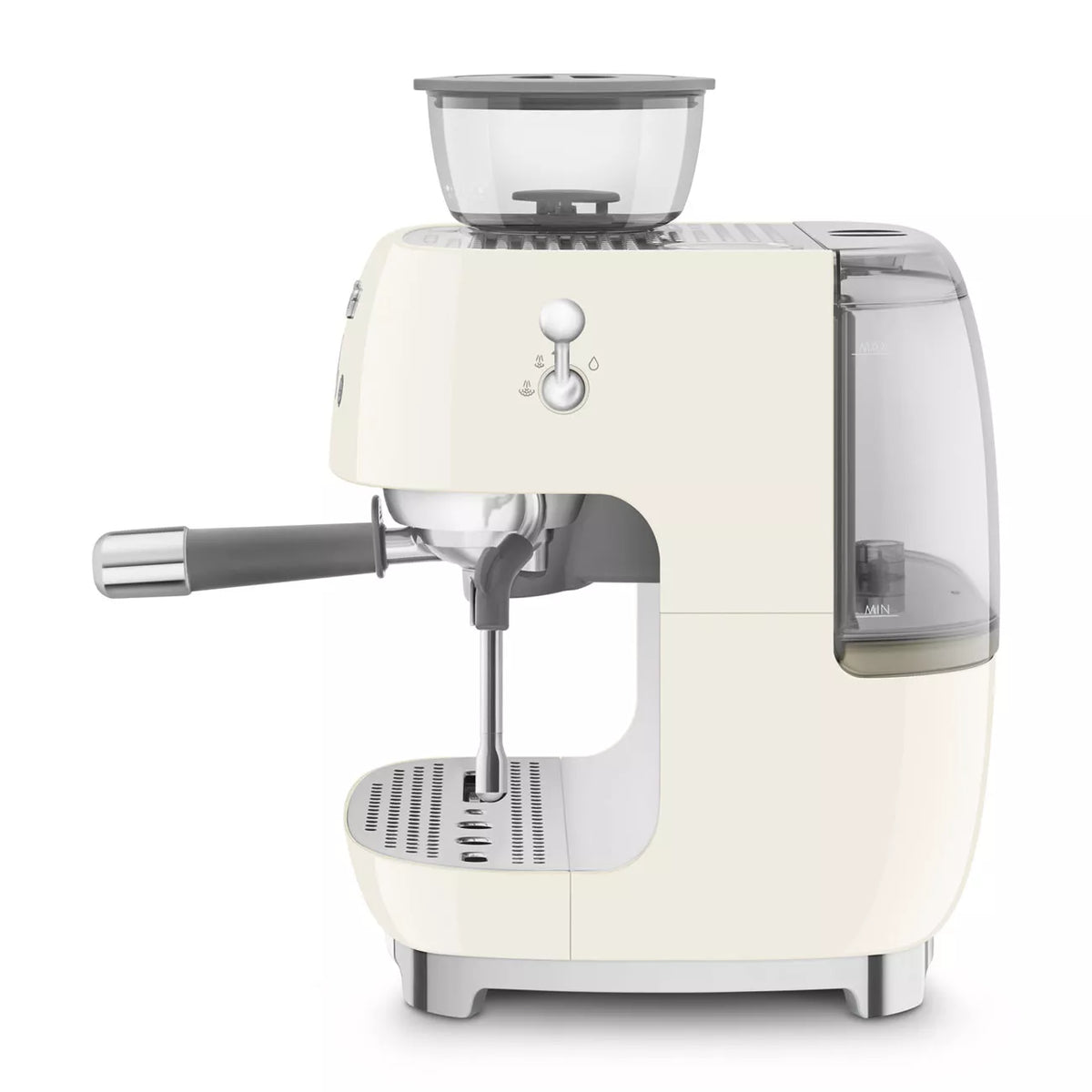 Smeg EGF03CRUK Retro Espresso Coffee Machine with Grinder in Cream – image 3 of 8