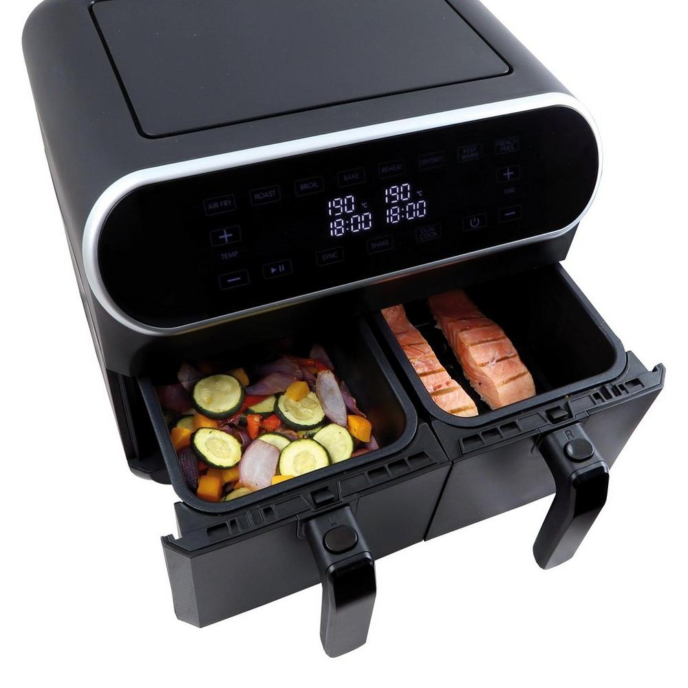 Statesman SKAF08017BK Digital Dual Zone Air Fryer - Black – image 6 of 6