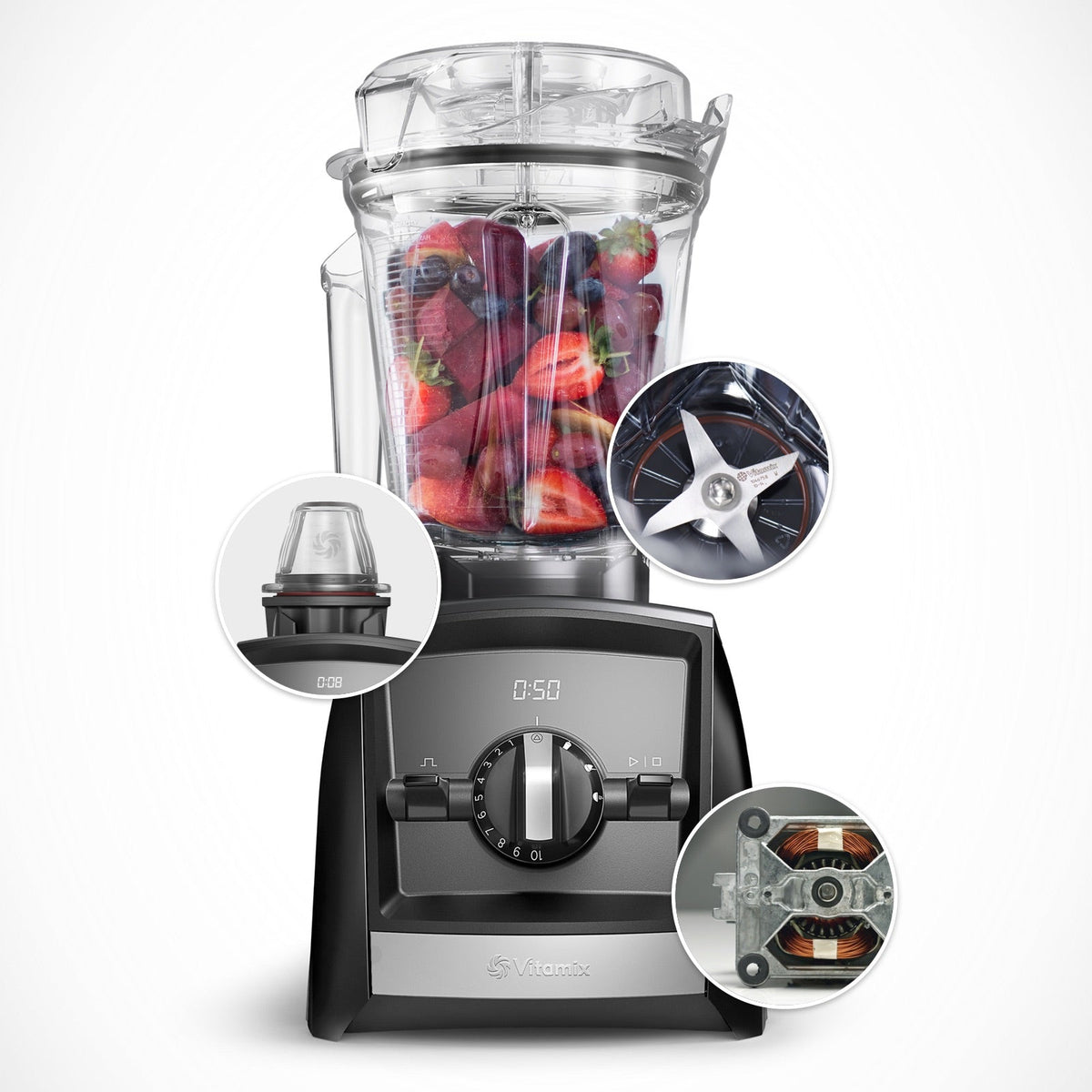 Vitamix A2500i Explorian Blender, Stainless Steel SELF-DETECT Technology 10 Year Warranty 2 Litre Container – image 2 of 9
