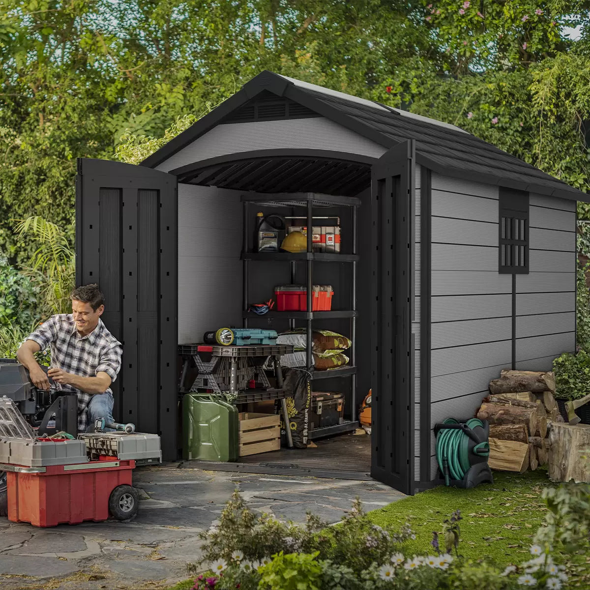 Keter Premier 7ft 5" x 11ft 6" (2.3 x 3.5m) Storage Shed – image 7 of 8