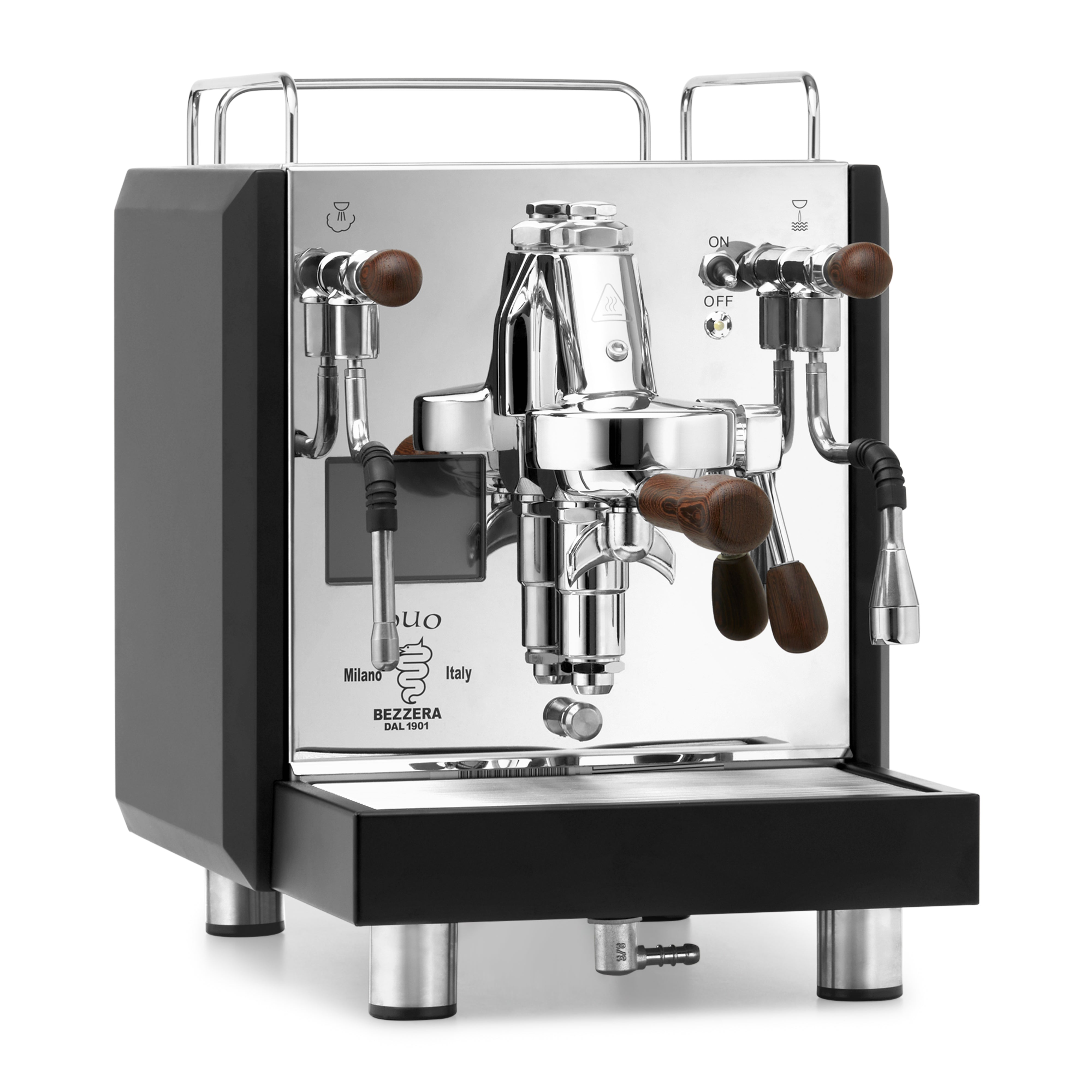 Bezzera DUO MN Espresso Machine – Black / No Flow Control / Wenge