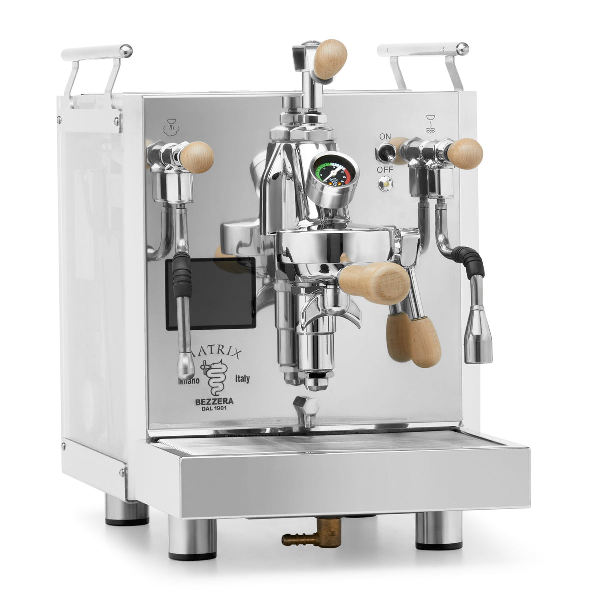Bezzera Matrix MN Dual Boiler Espresso Machine – Flow Control / Tiger Maple