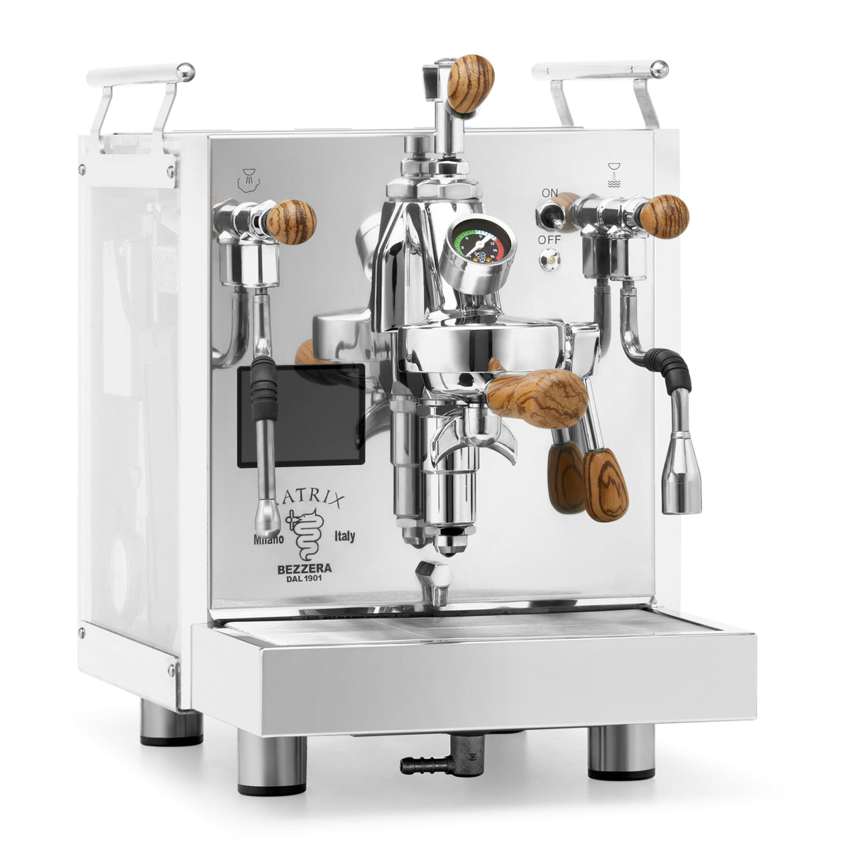 Bezzera Matrix MN Dual Boiler Espresso Machine – Flow Control / Zebra Wood