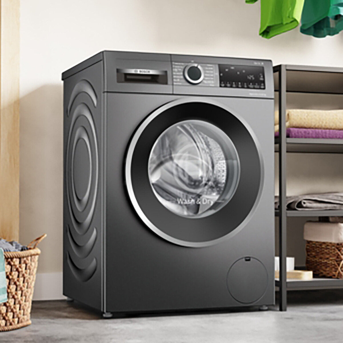 Bosch WNG254R1GB Series 6 Washer Dryer, 10.5/6kg Capacity, D Rated in Graphite – image 2 of 5