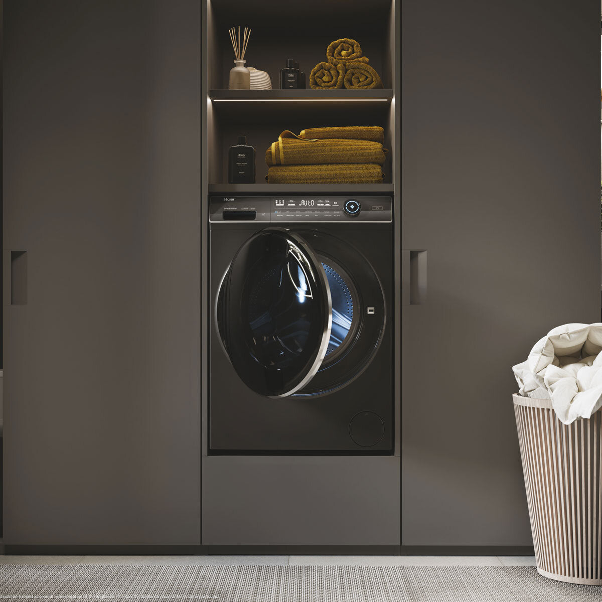 Haier I-Pro Series 7 HWD10BD14979SNUK, 10/6KG Washer Dryer, D Rated in Graphite – image 5 of 6