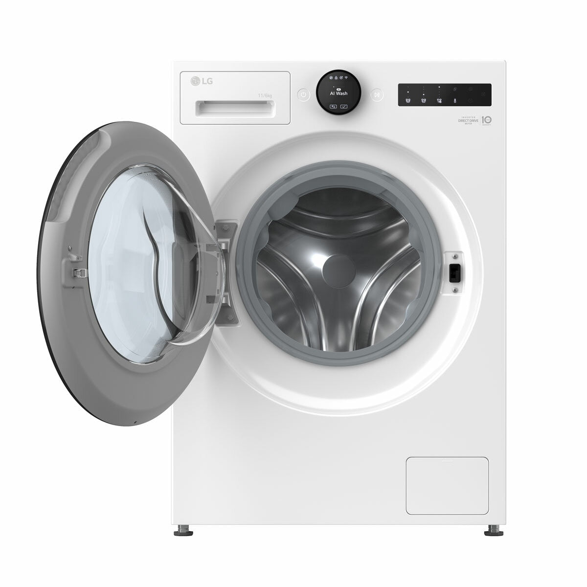 LG W4X7016TWB, 11kg/6kg Washer Dryer, E Rated in White – image 2 of 8
