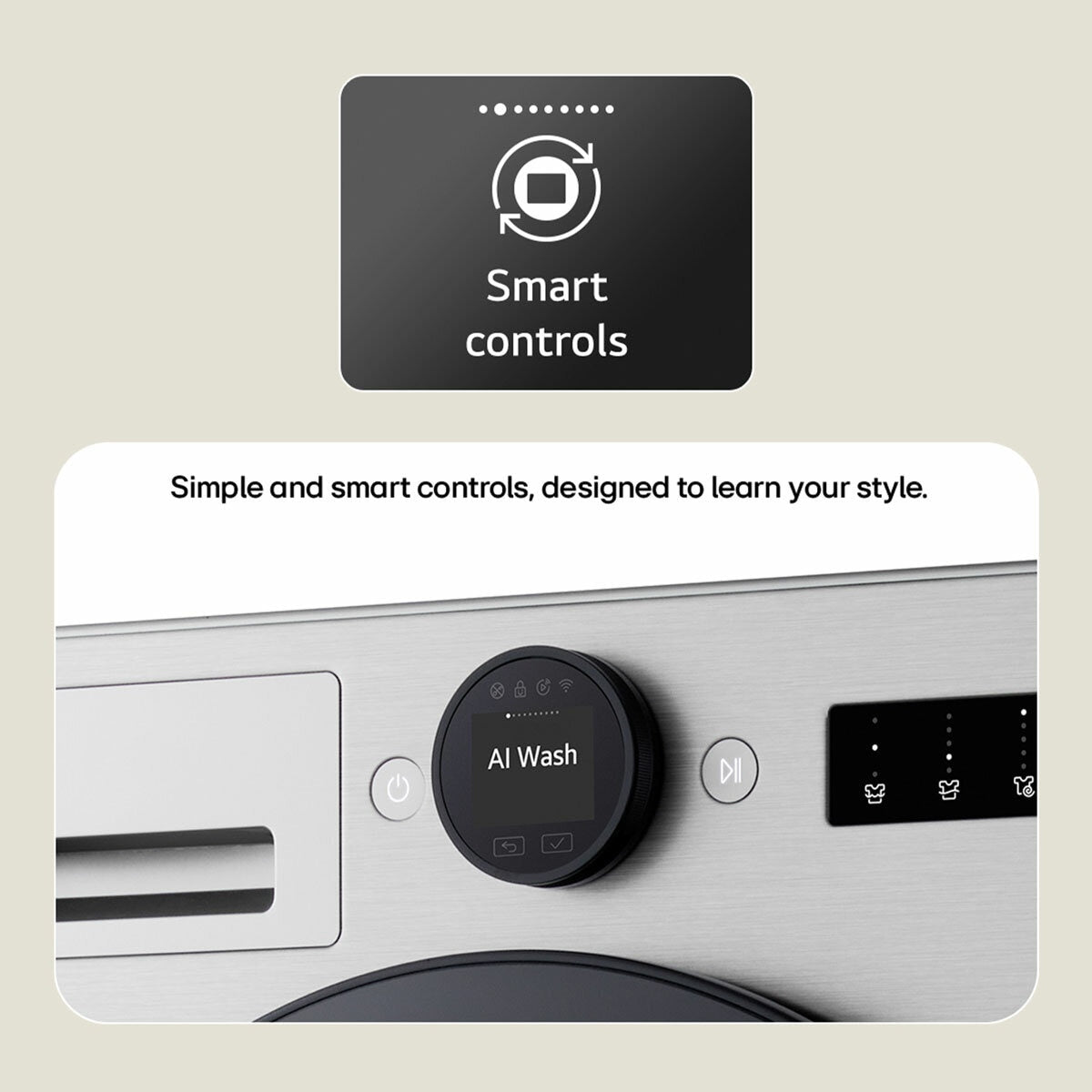 LG W4X7016TWB, 11kg/6kg Washer Dryer, E Rated in White – image 7 of 8