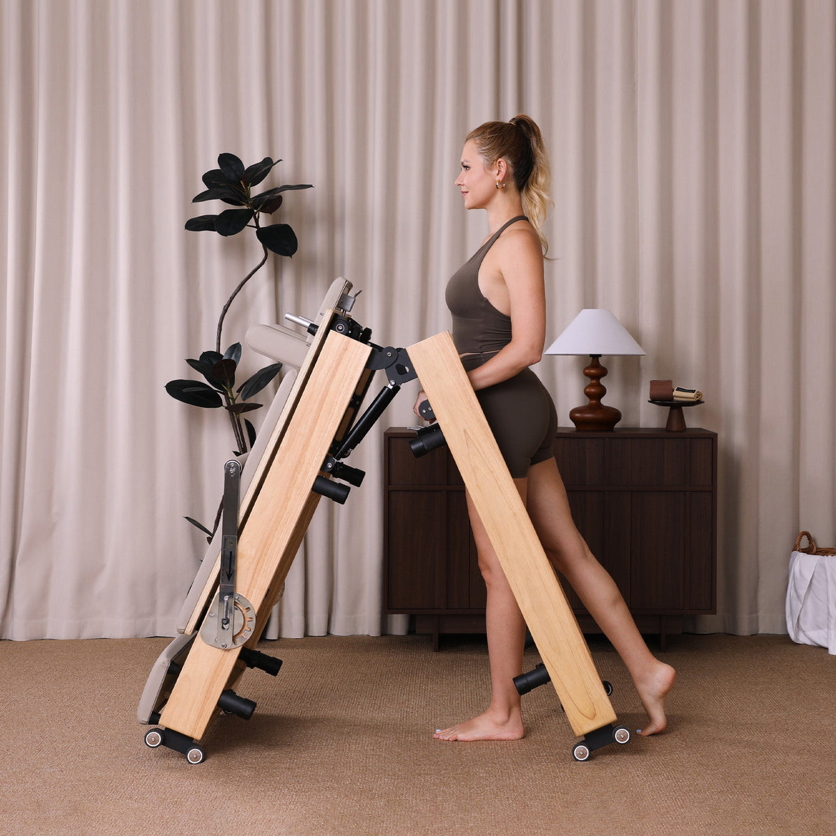 Reformora Oak Foldable Pilates Reformer – Studio-Level Foldable Reformer – image 9