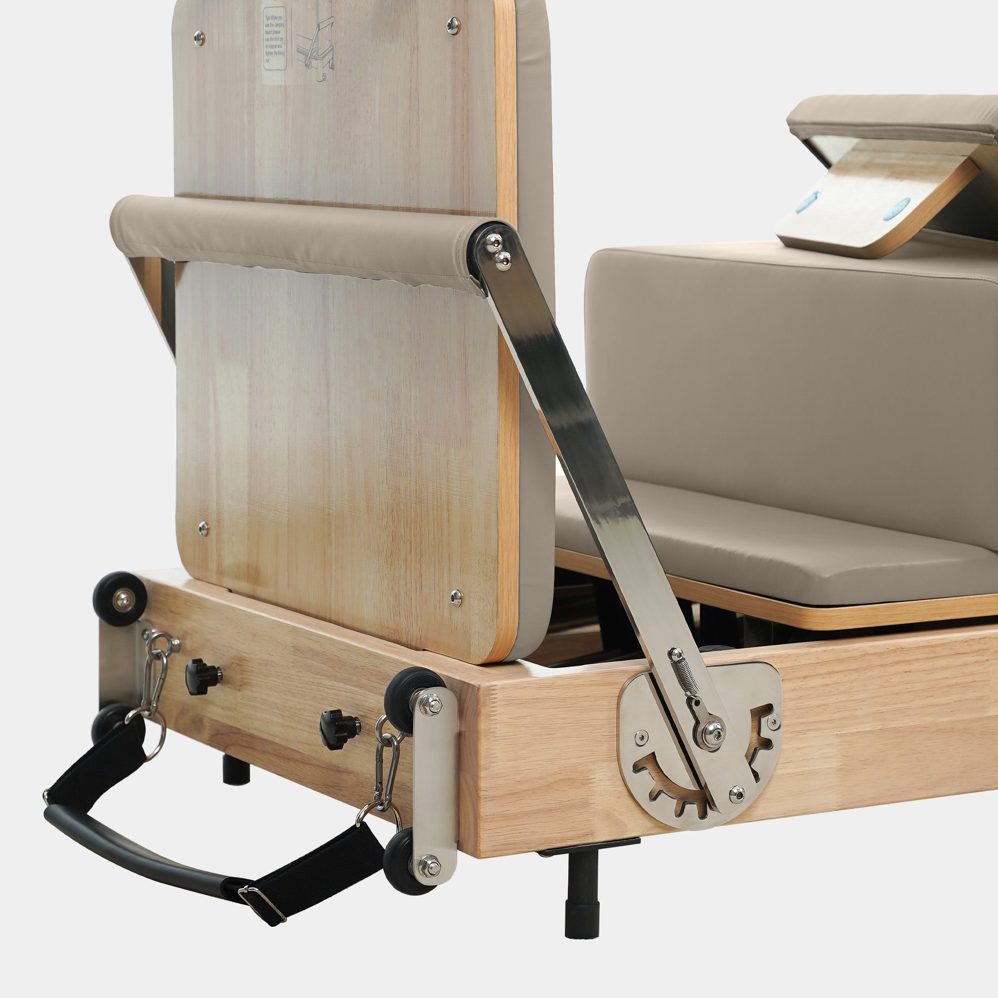 Solid Wood Foldable Pilates Reformer – Space-Saving