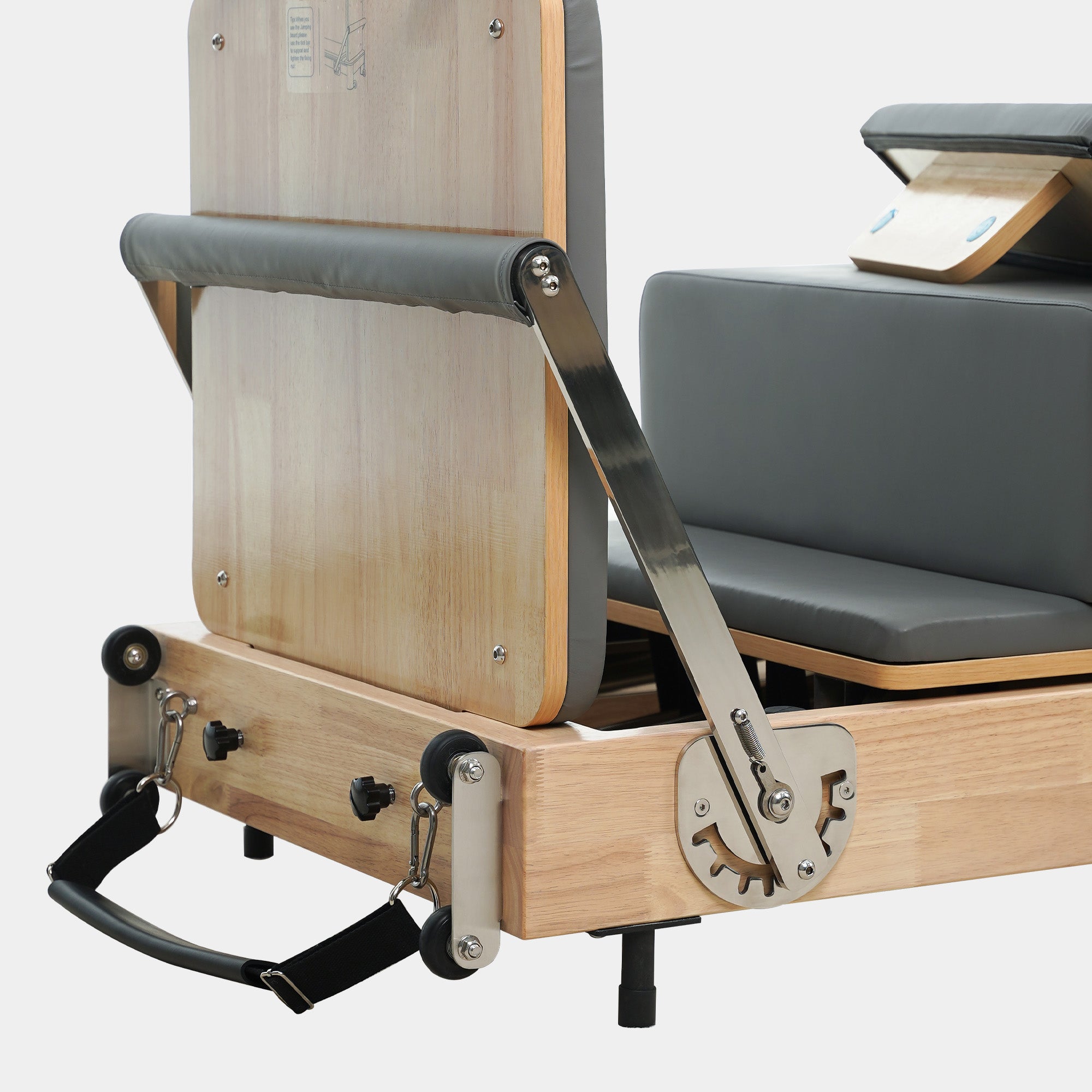 Solid Wood Foldable Pilates Reformer – Space-Saving