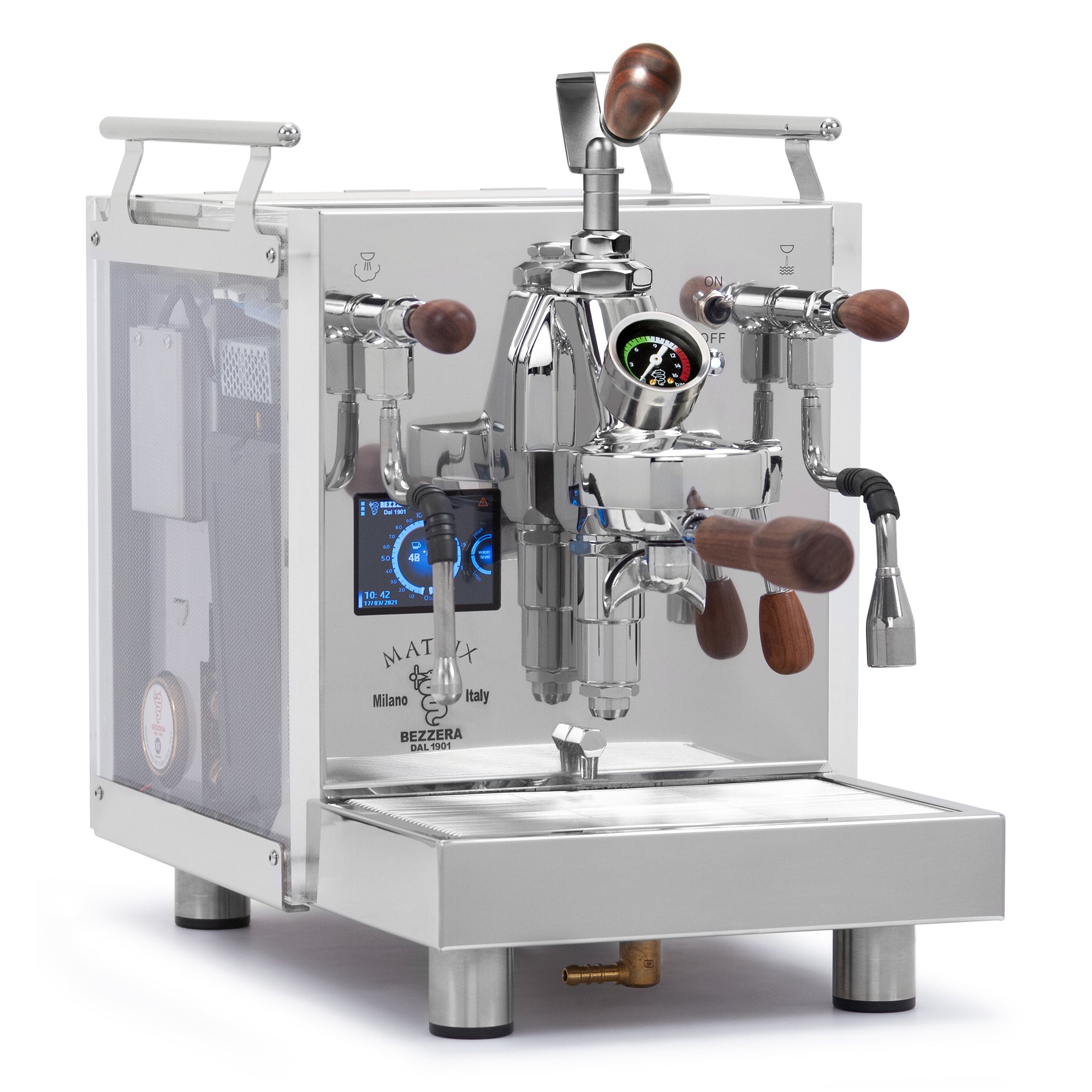 Bezzera Matrix MN Dual Boiler Espresso Machine – Flow Control / Rosewood