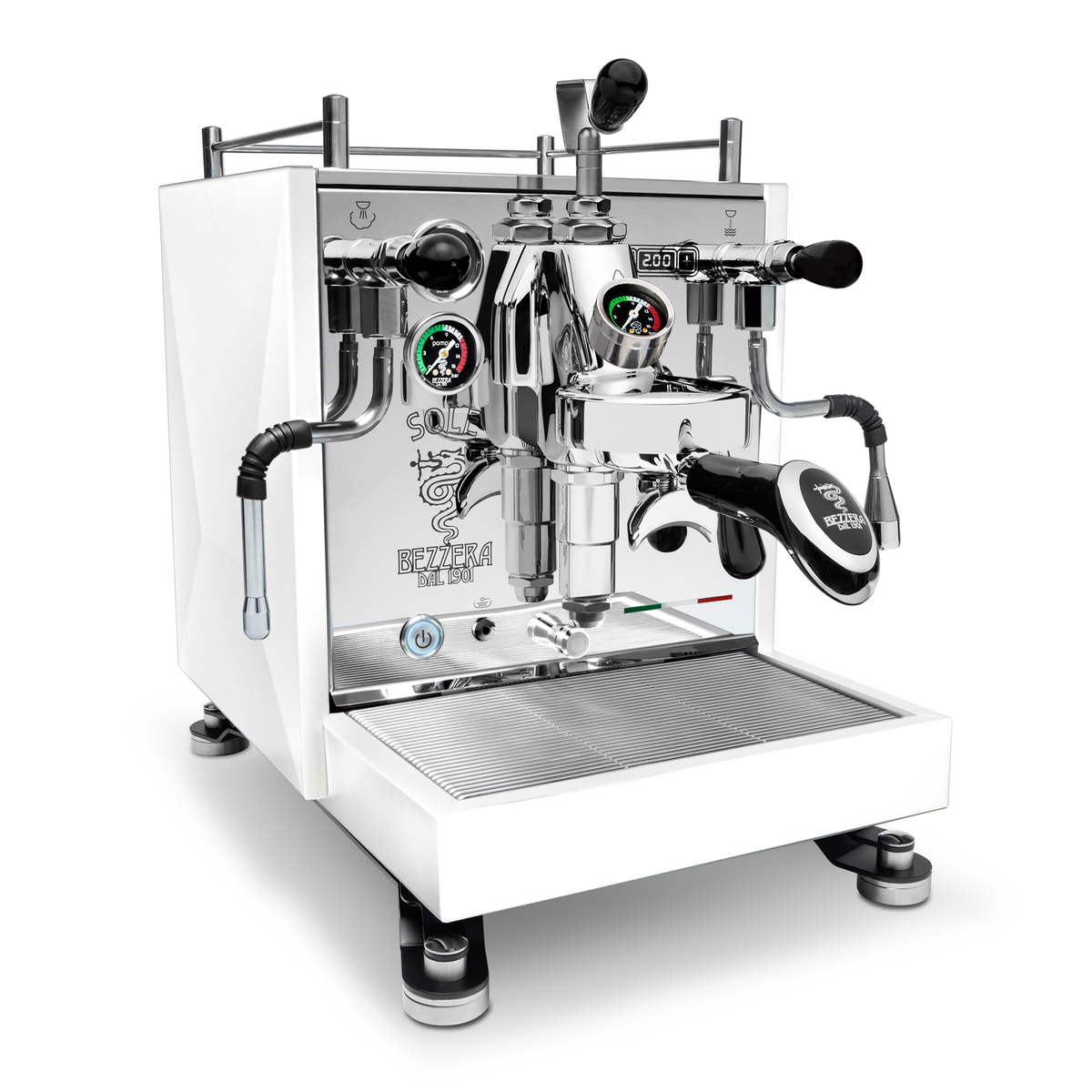 Bezzera Sole Espresso Machine – Matte White / Stock / Flow Control