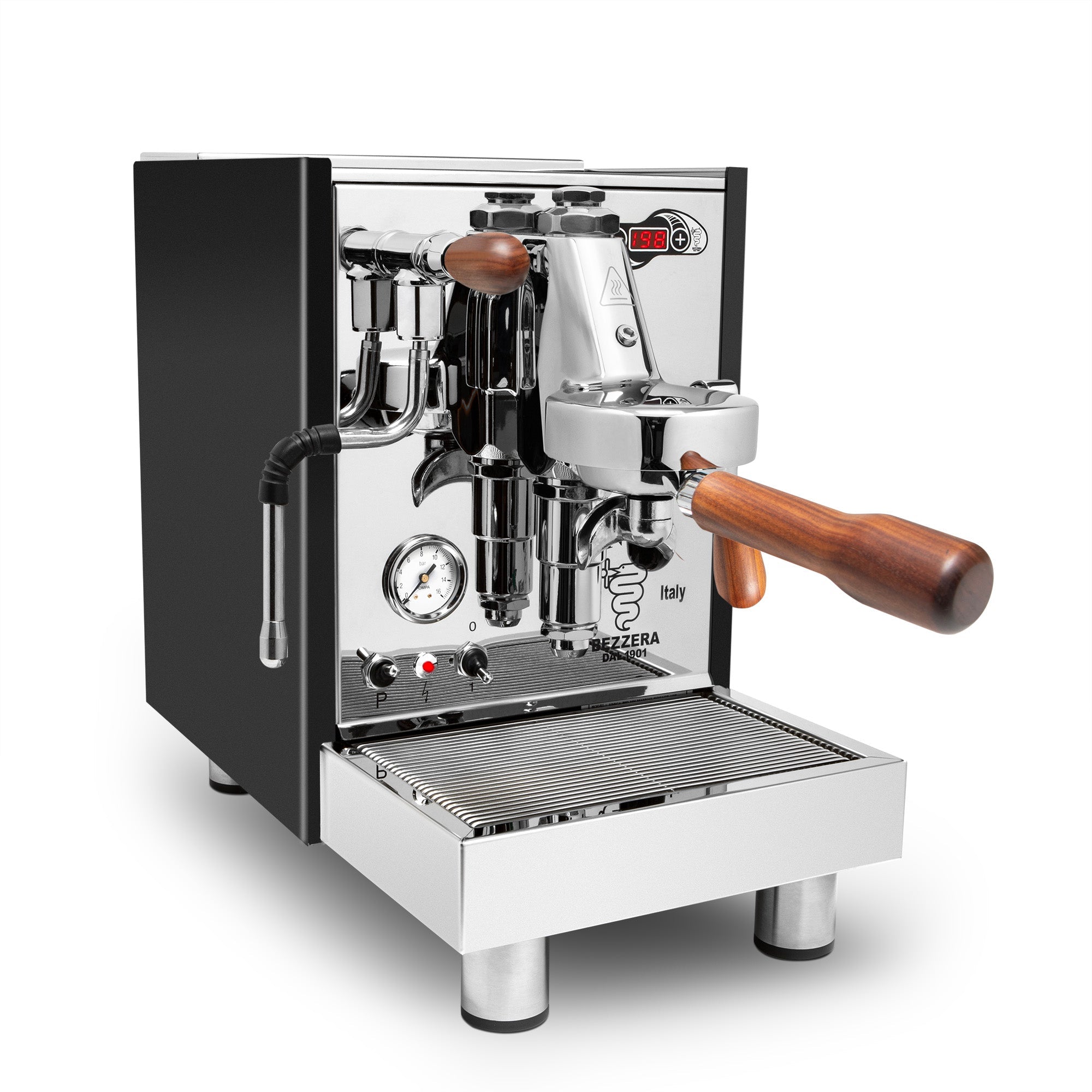 Bezzera Unica Espresso Machine – Black / Rosewood / No Flow Control