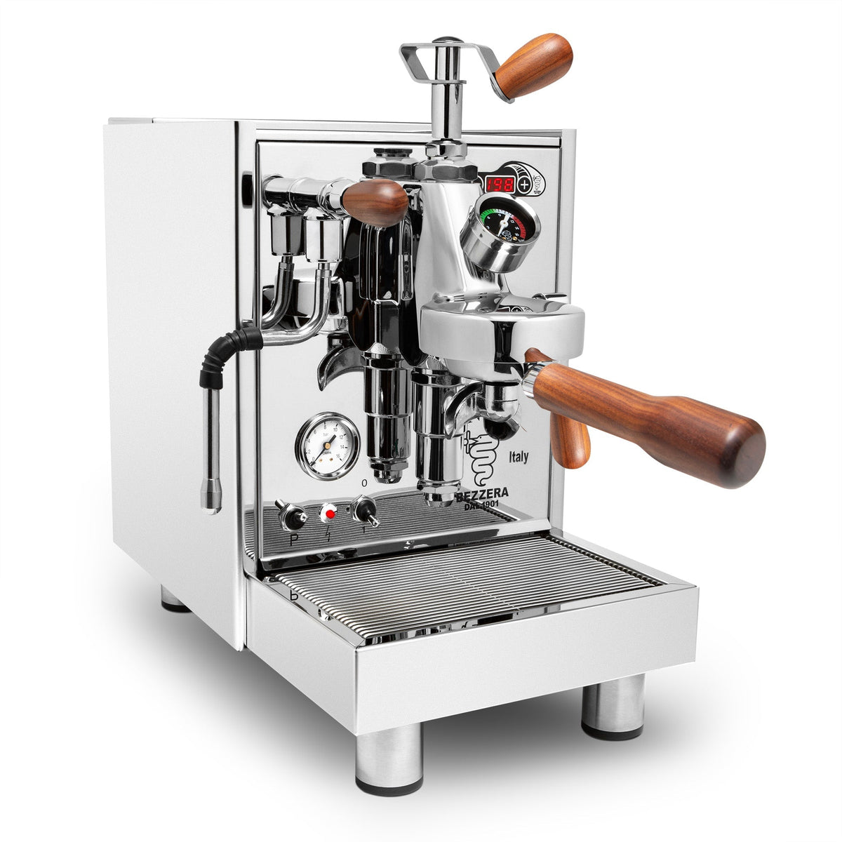 Bezzera Unica Espresso Machine – Stainless Steel / Rosewood / Flow Control