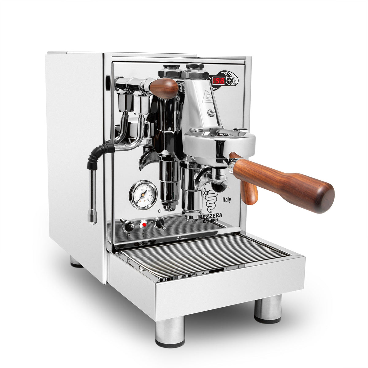 Bezzera Unica Espresso Machine – Stainless Steel / Rosewood / No Flow Control