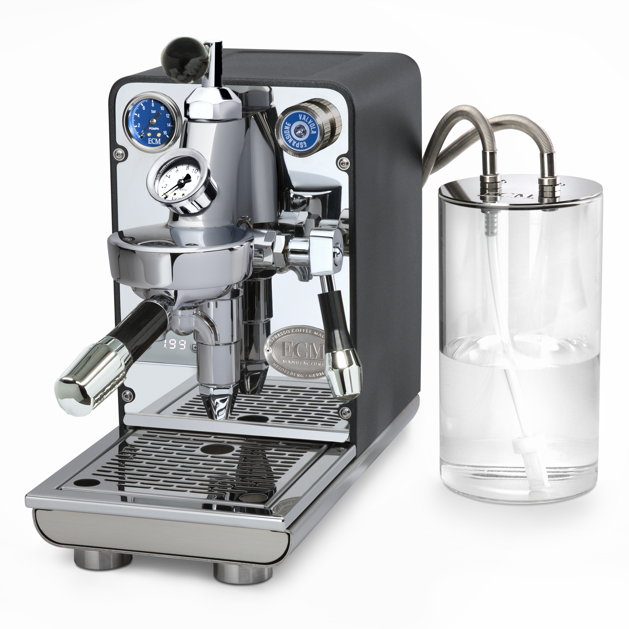 ECM Puristika Single-Boiler Espresso Machine – Anthracite / Flow Control
