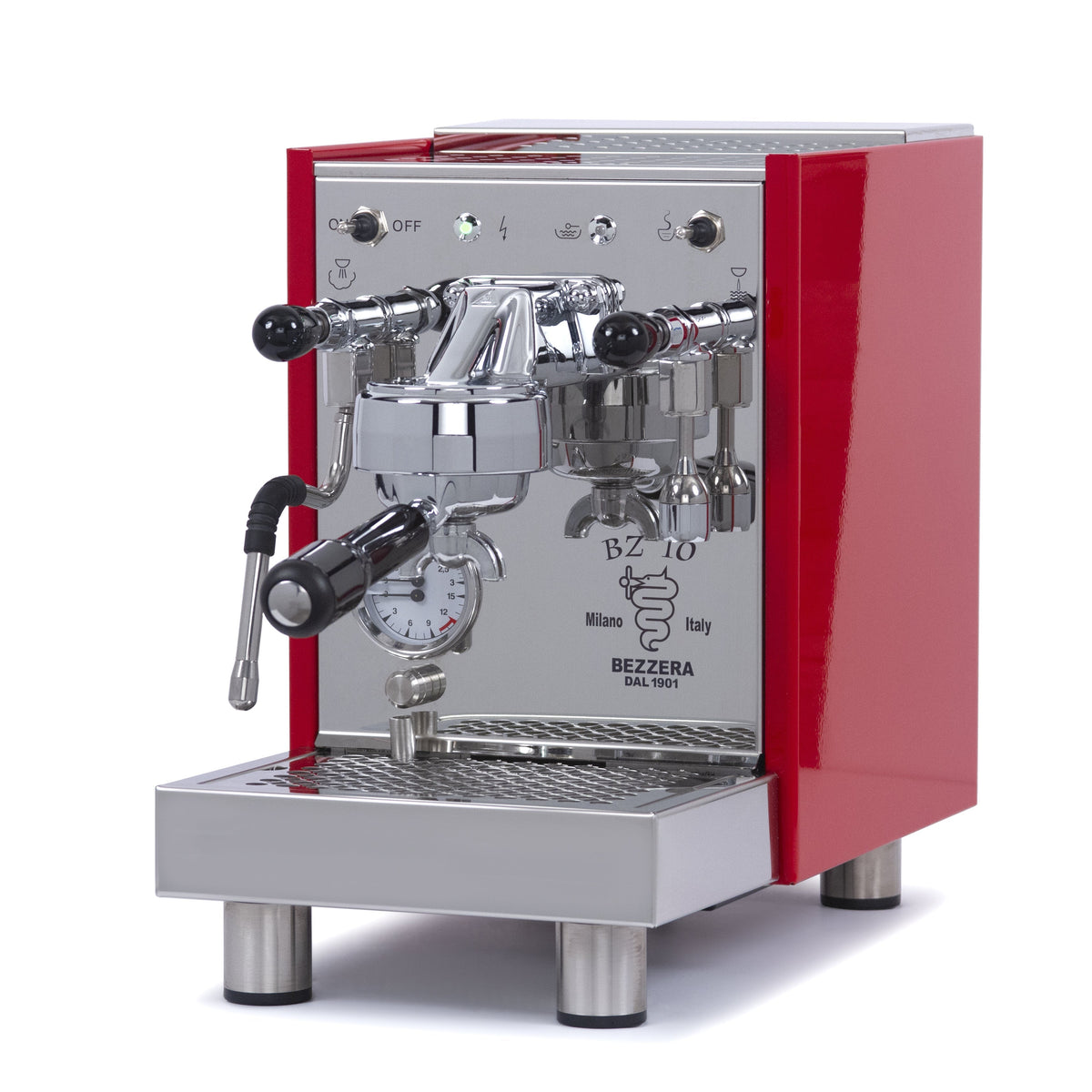 Bezzera BZ10 Espresso Machine – Red / No Accents