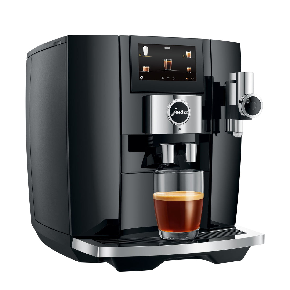 Refurbished JURA J8 Super-Automatic Espresso Machine – Piano Black