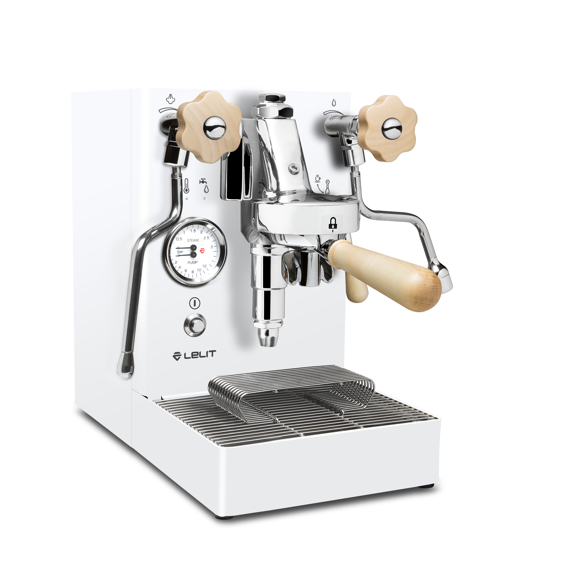 Lelit Mara X Heat Exchanger Espresso Machine – White / No Accents / No Flow Control