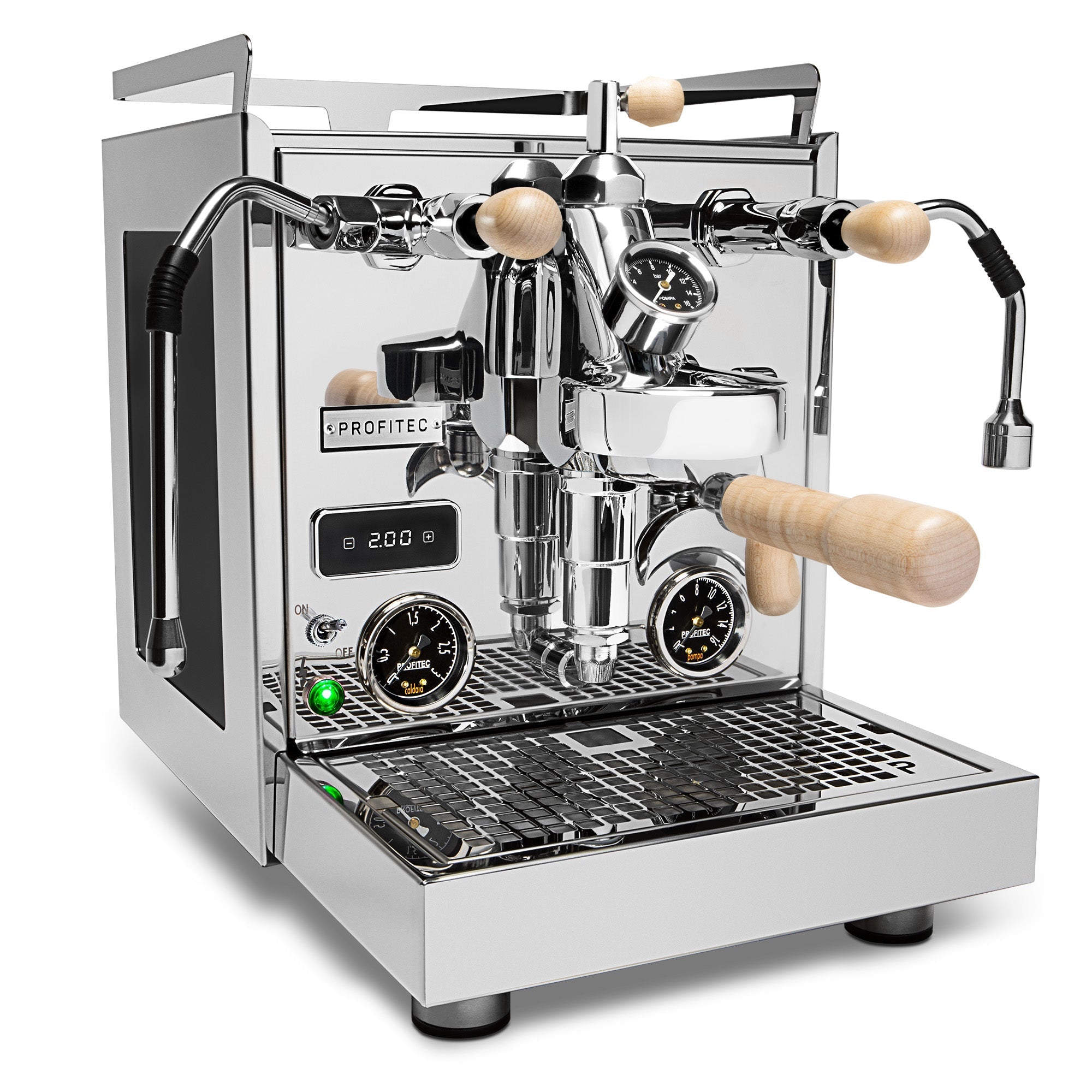 Profitec Pro 600 Dual Boiler Espresso Machine with Quick Steam Plus – Tiger Maple / Flow Control