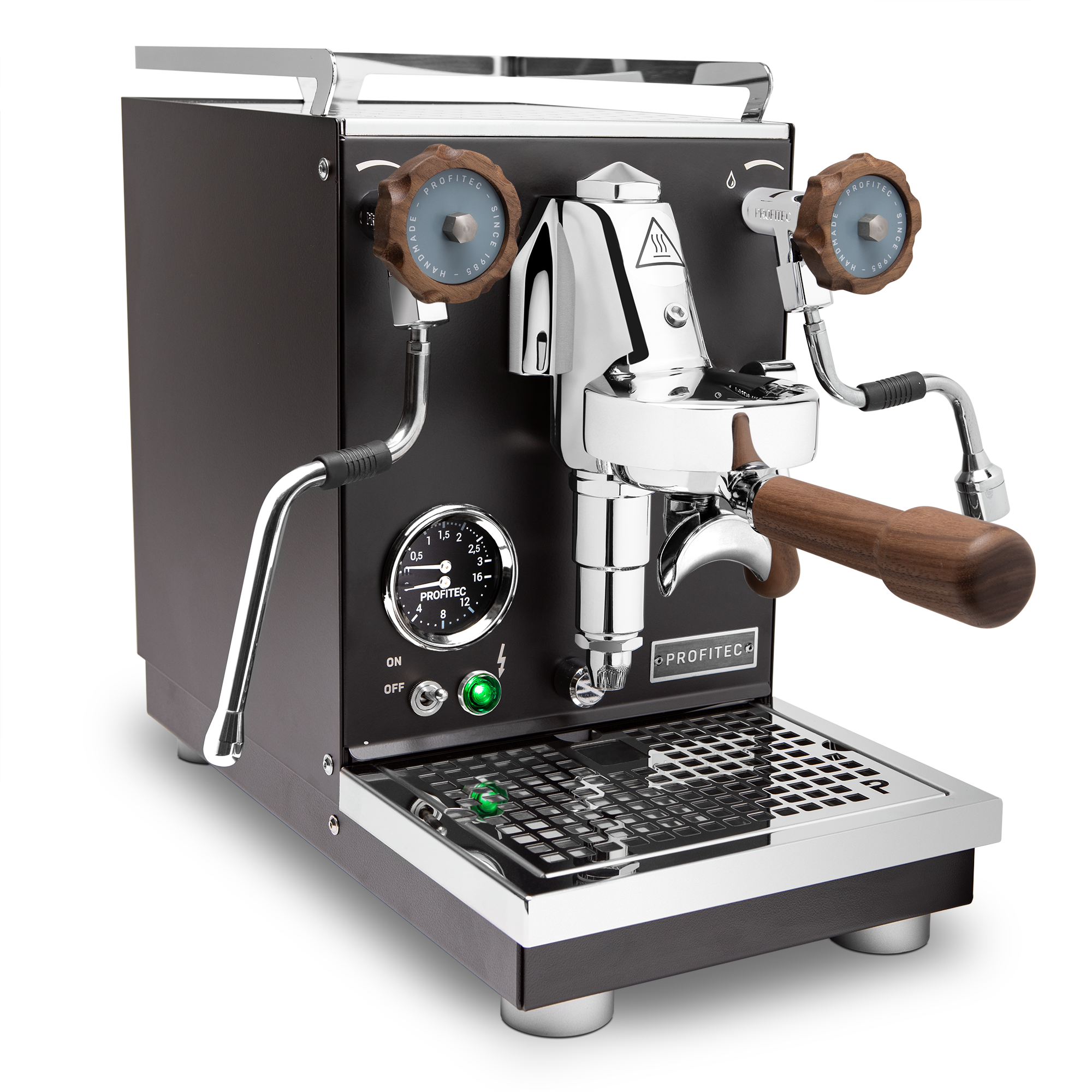 Profitec Pro 400 Espresso Machine – Black / Walnut / No Flow Control