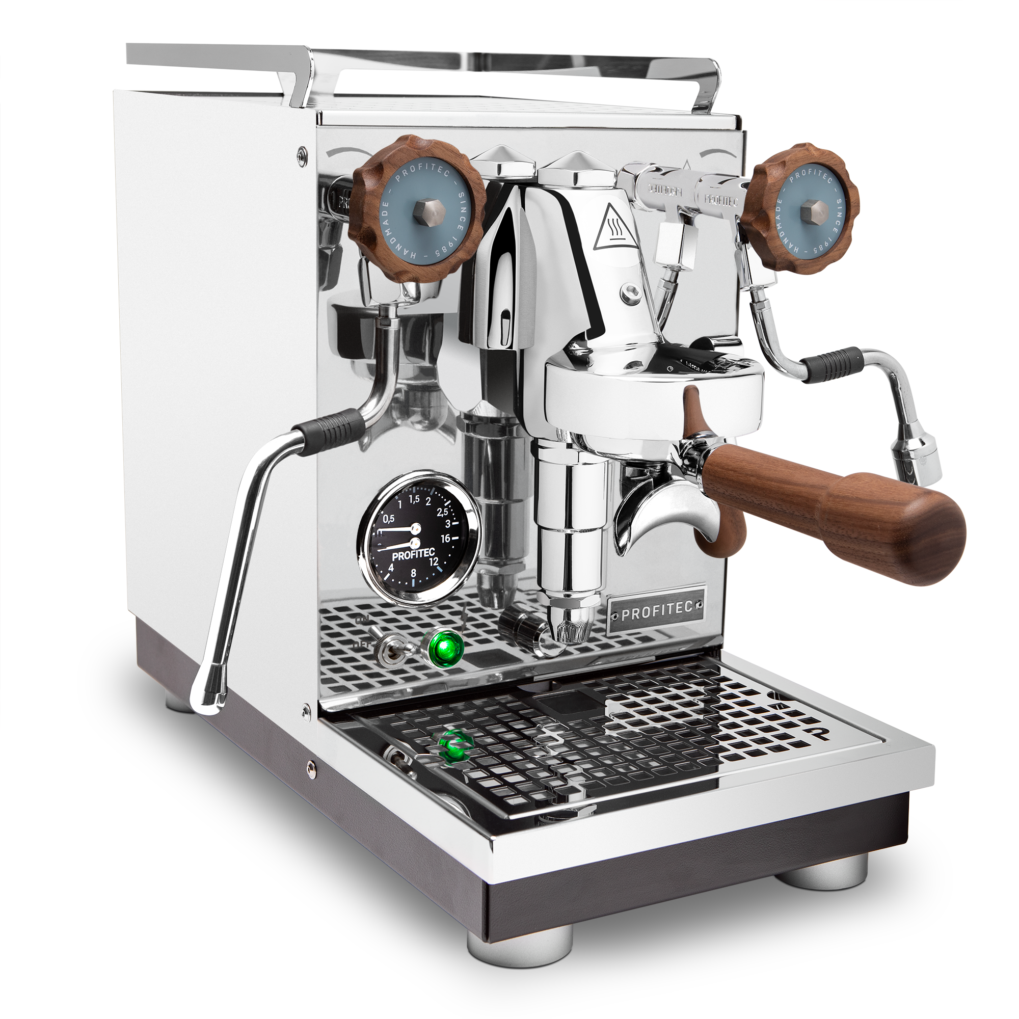 Profitec Pro 400 Espresso Machine – Stainless Steel / Walnut / No Flow Control