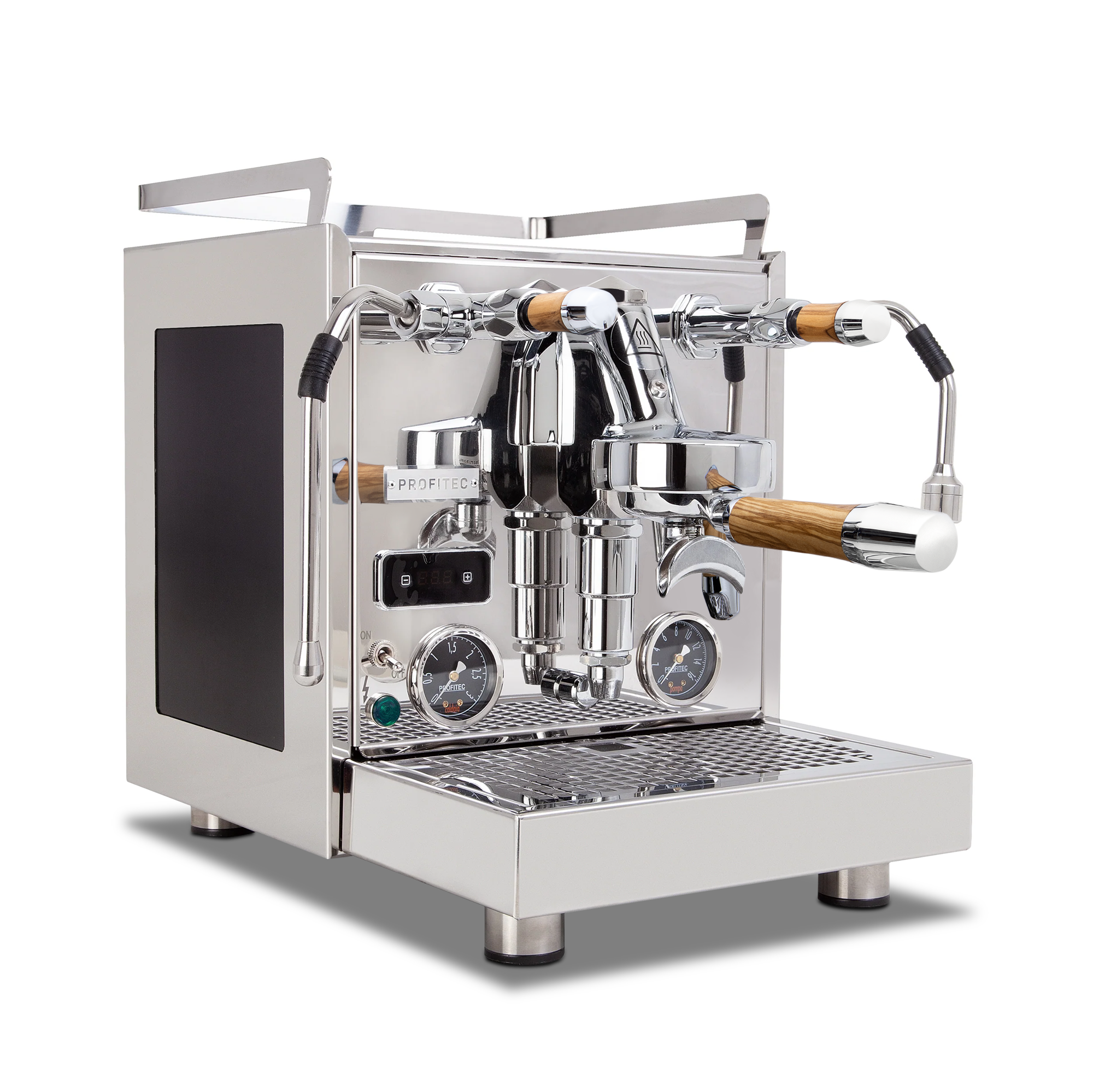 Profitec Pro 600 Dual Boiler Espresso Machine with Quick Steam Plus – Elegant Olive Wood / No Flow Control