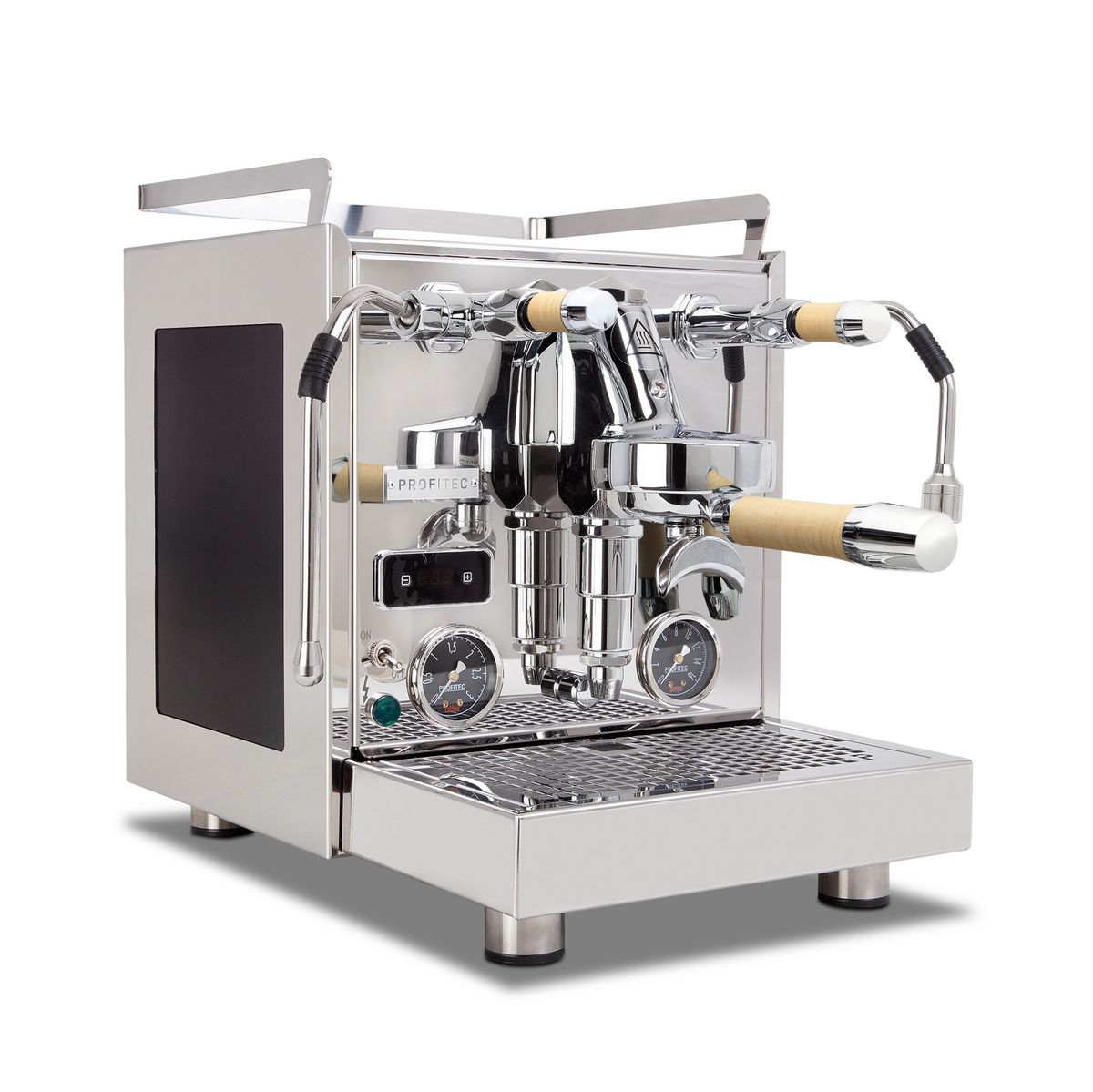 Profitec Pro 600 Dual Boiler Espresso Machine with Quick Steam Plus – Elegant Tiger Maple / No Flow Control
