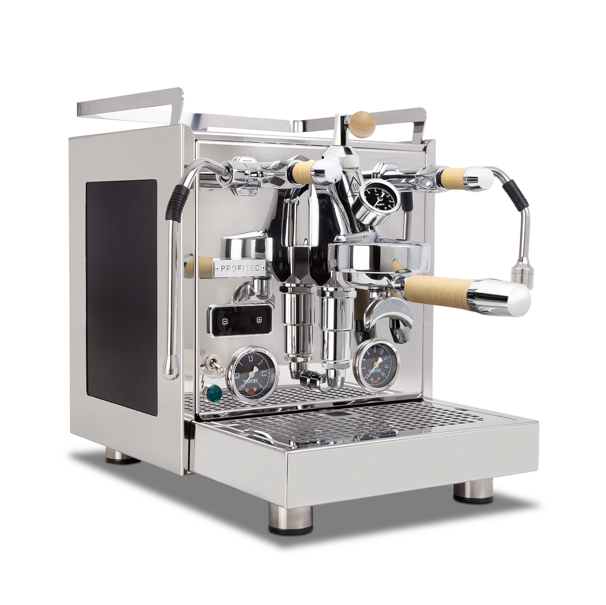 Profitec Pro 600 Dual Boiler Espresso Machine with Quick Steam Plus – Elegant Tiger Maple / Flow Control