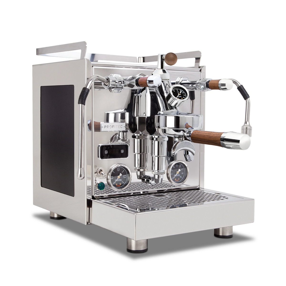 Profitec Pro 600 Dual Boiler Espresso Machine with Quick Steam Plus – Elegant Walnut / Flow Control