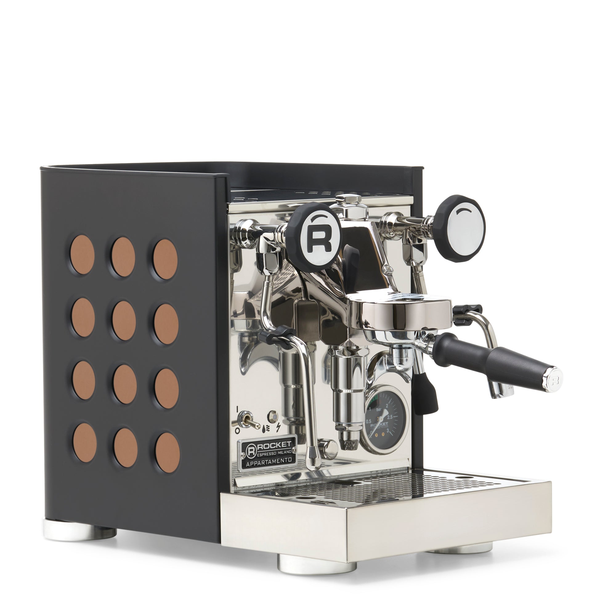Rocket Espresso Appartamento TCA Espresso Machine - Copper – Black / No Accents / No Flow Control