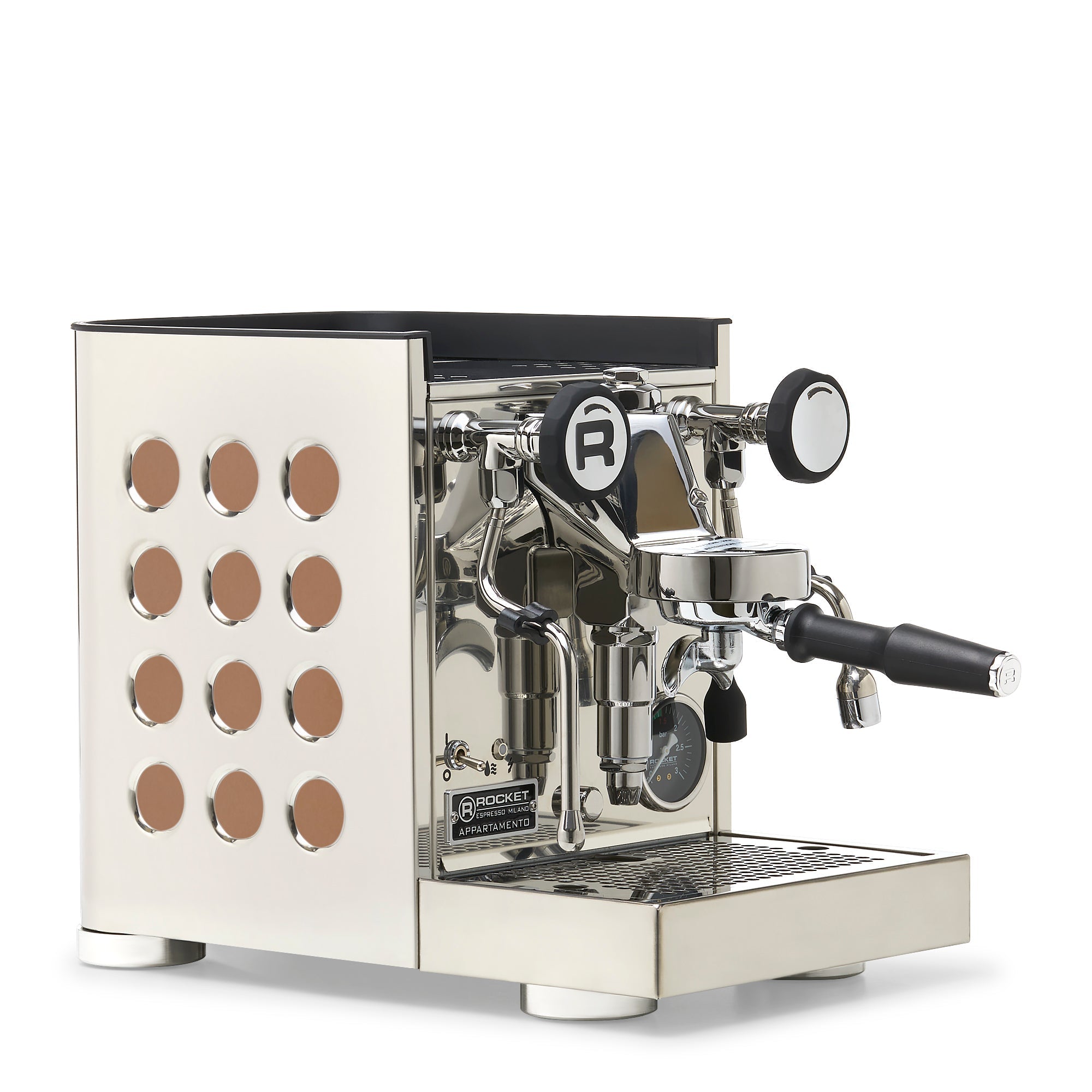 Rocket Espresso Appartamento TCA Espresso Machine - Copper – Stainless Steel / No Accents / No Flow Control