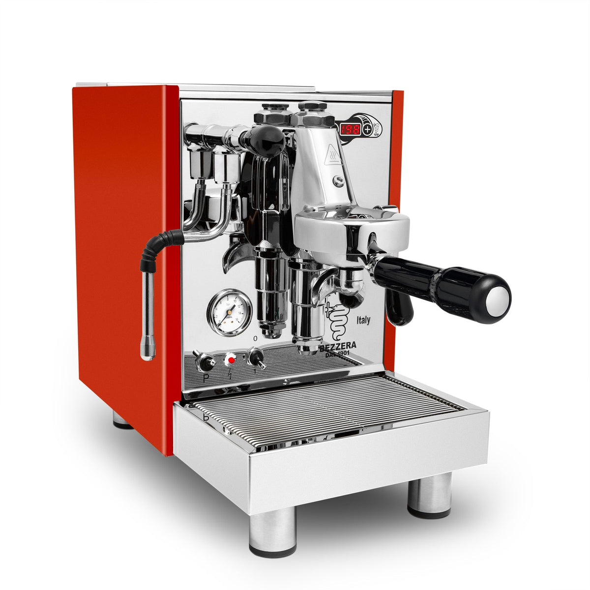 Bezzera Unica Espresso Machine – Red / No Accents / No Flow Control